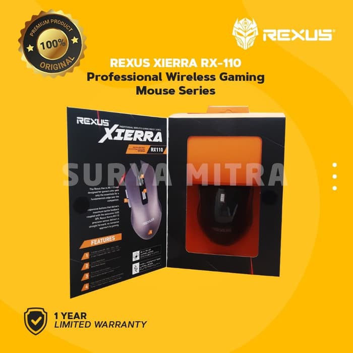 Mouse Wireless Rexus RX110