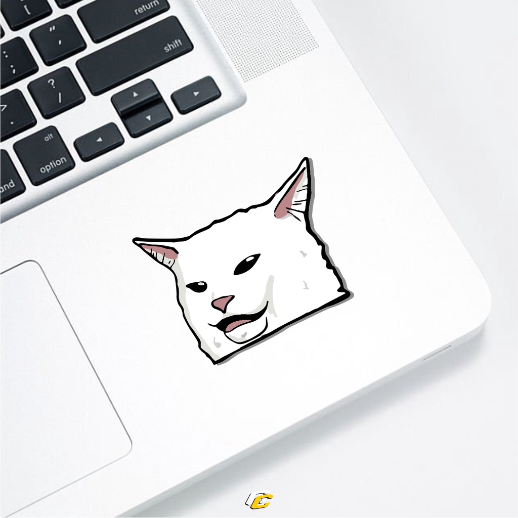 

SMUDGE CAT STICKER | stiker laptop helm motor mobil universal