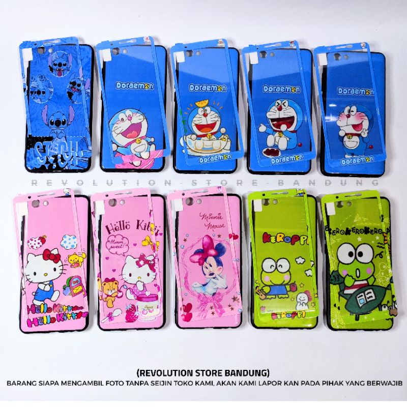 Silikon Hp Vivo Y71 1724 Motif Karakter Doraemon Hello Kitty Keroppi Mickey Minnie Mouse Panda Stitc