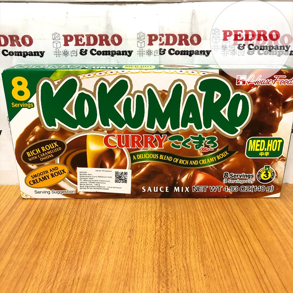 

Kokumaro - Curry jepang medium hot (8 servings/ 140 gram) hijau