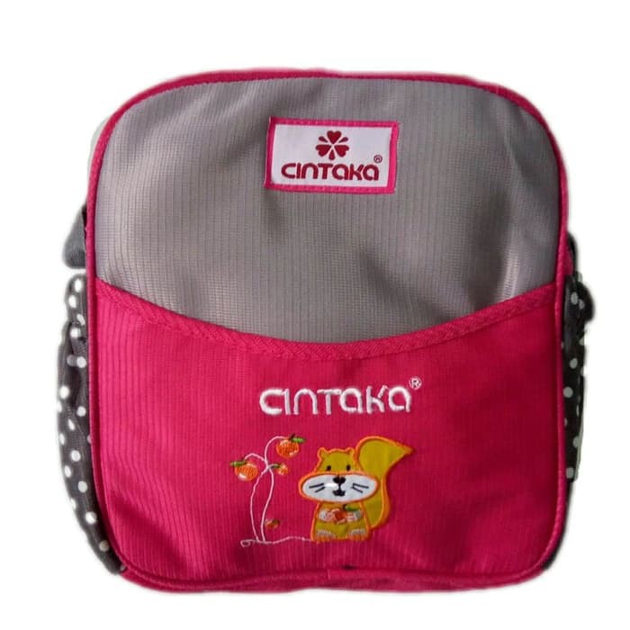 Cintaka Tas Bayi Kecil/ Saku Bordir Polkadot/ tas bayi