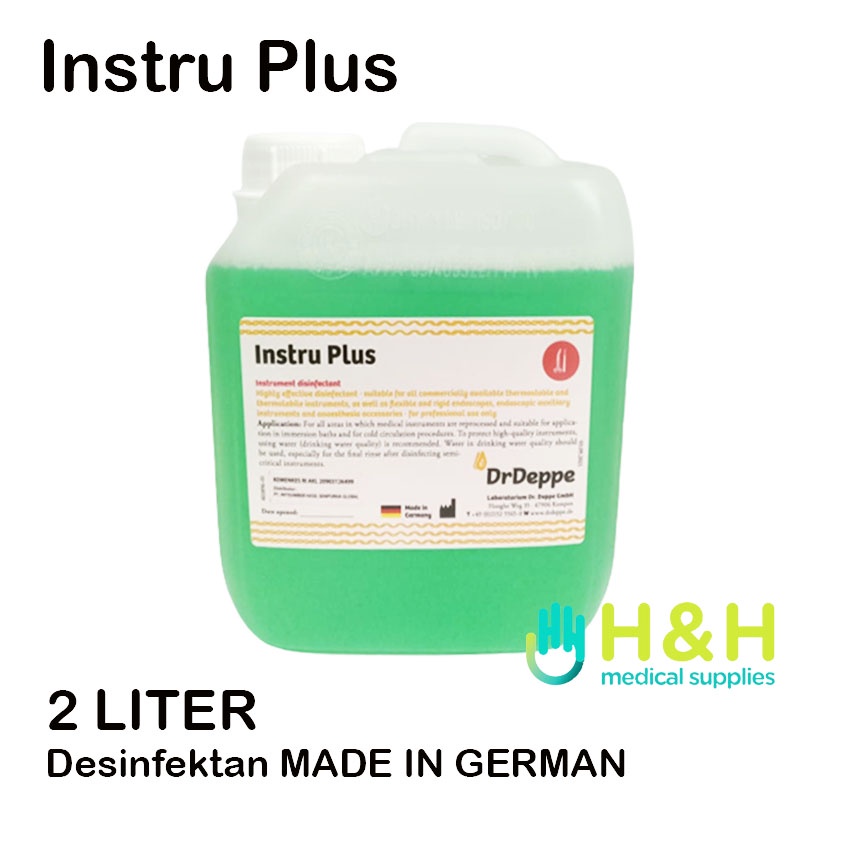 Cairan Desinfektan Dr Deppe Instru Plus 2 Liter / Instru Plus / Instrument Desinfektan / Instru Plus 2 Liter / Desinfektan