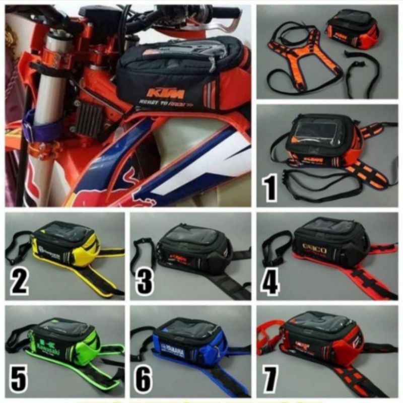 TAS TANKI ORIGINAL KTM TAS TANKI MOTOR CROSS TRAIL GRASTRACK TRABAS ENDURO ADVENTURE AKSESOR