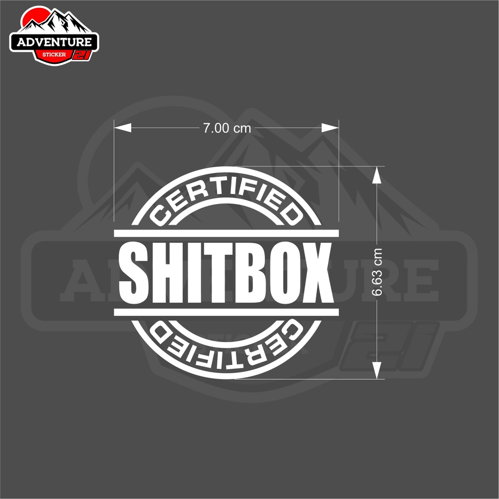 

Stiker Cutting Certified Shitbox