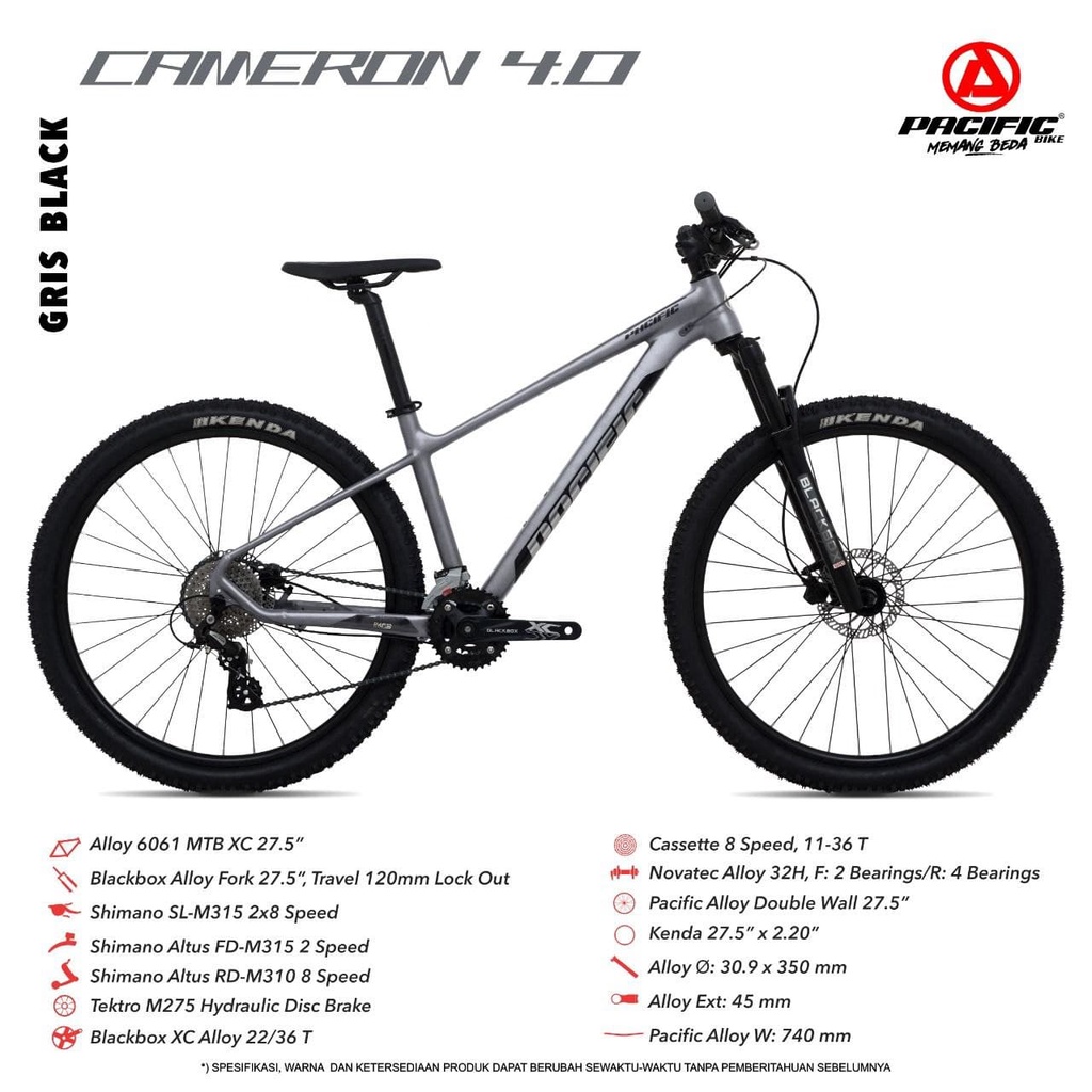 BICYCLE/SEPEDA GUNUNG 27.5 MTB CAMERON 4.0  PACIFIC / SEPEDA DEWASA