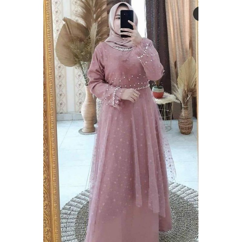 Gamis Ozias / ozias bintang / ozias bulat / ozias mutiara / gamis tile