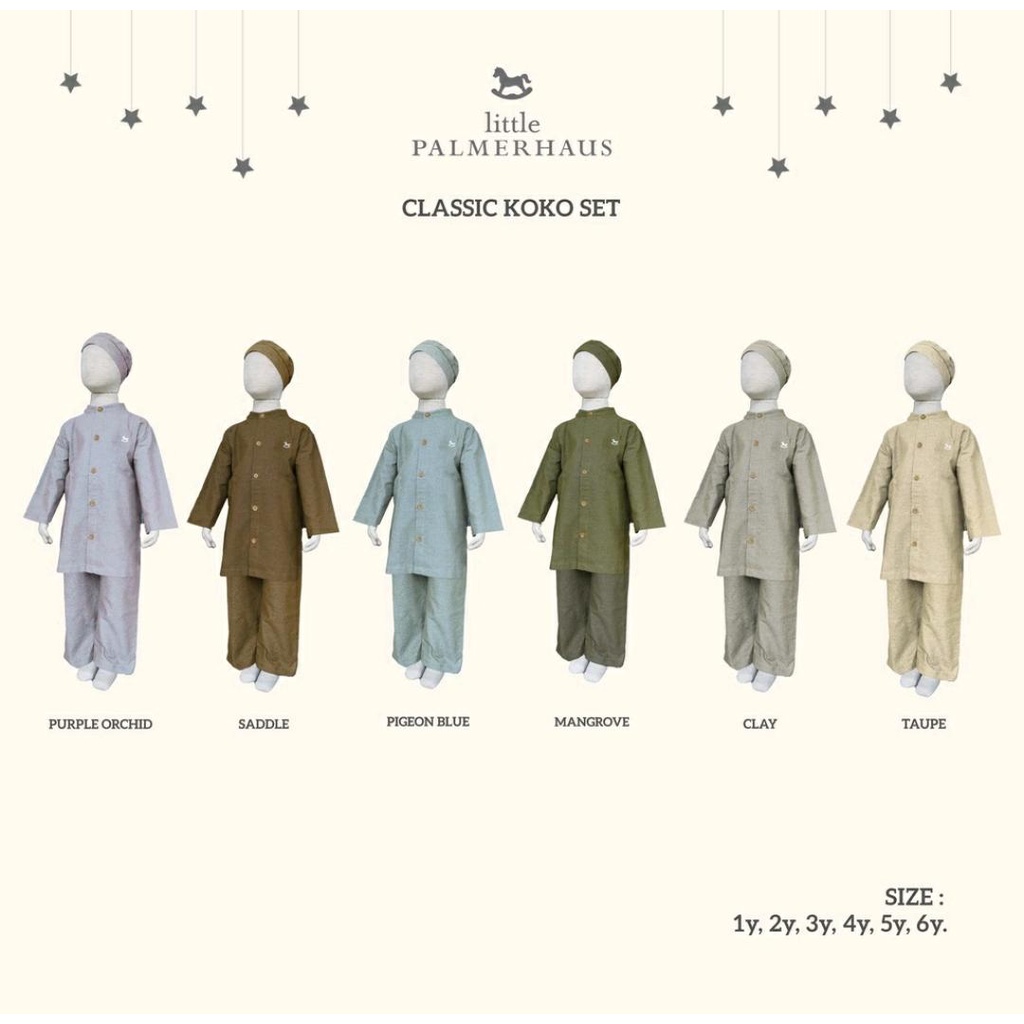 RAYA COLLECTION LITTLE PALMERHAUS CLASSIC KOKO SET / BAJU KOKO ANAK