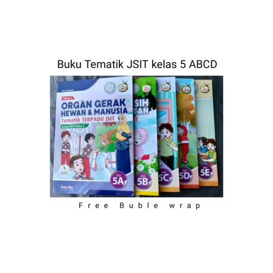Buku Tematik Terpadu JSIT SD/MI kelas 5 kurikulum 2013 terbatu pustaka mulia
