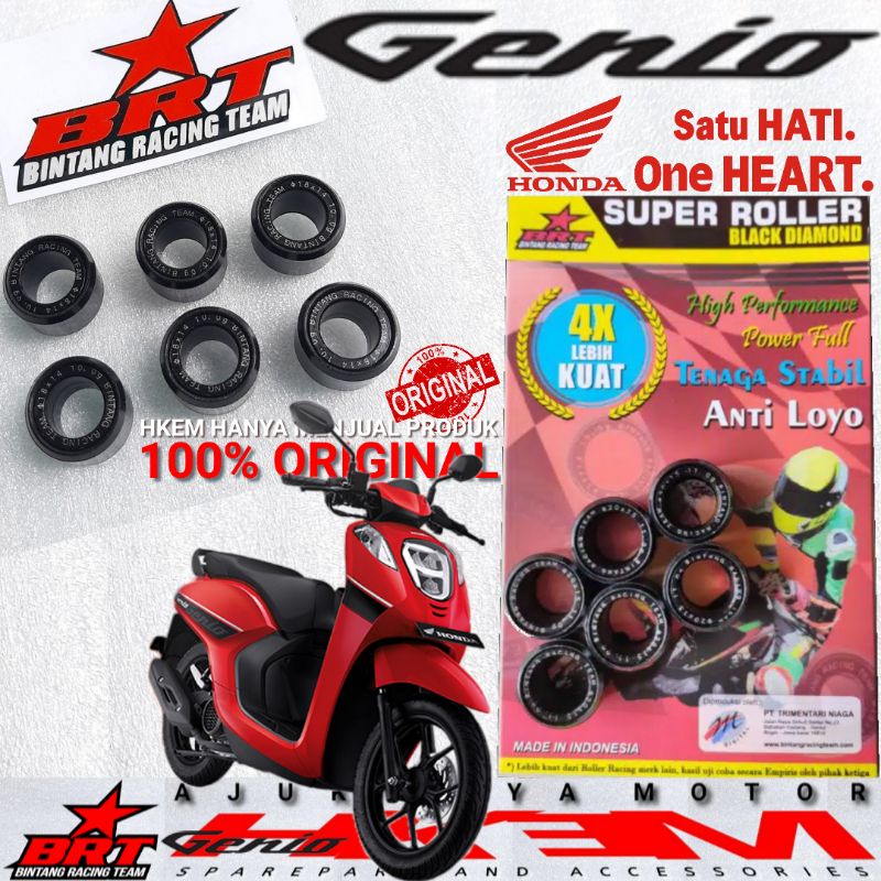 BRT RACING ROLER RACING GENIO LOLER HONDA GENIO VARIO125 ROLLER BRT BEAT 2020 11-15-16-17-18 GRAM RO