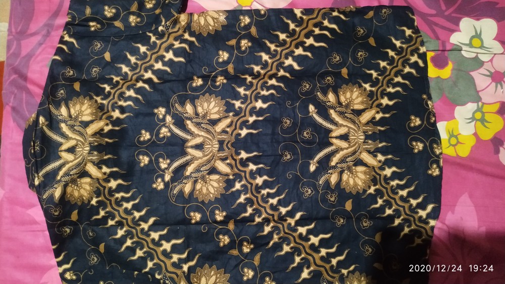 Size M L Xl Xxl Bswart Batik Hrb026 Kenongo Hem Panjang Padi Pekalongan M L Xl Xxl