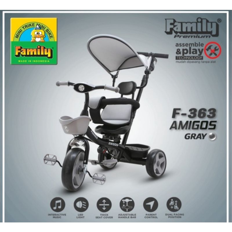 Sepeda Roda 3 anak Family F363