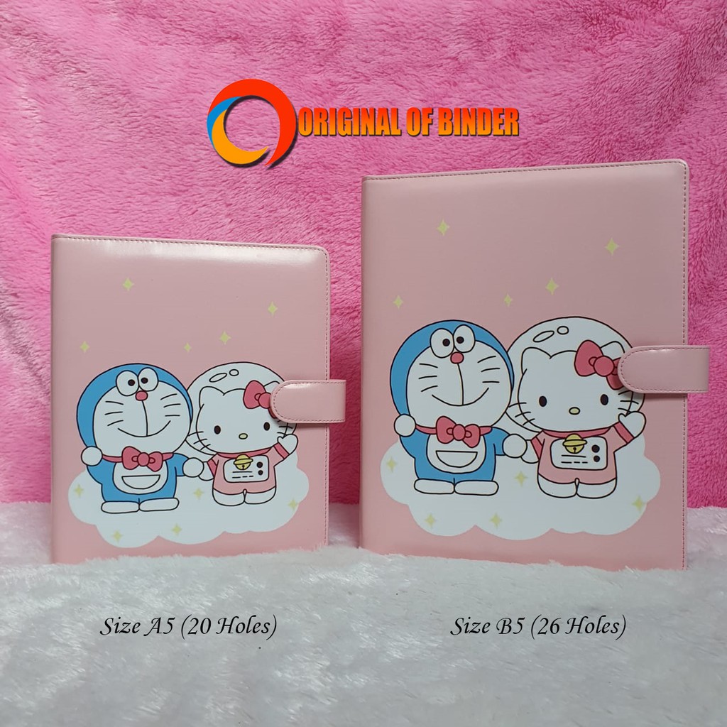 

BINDER PRINTING MOTIP DORAEMON HELLO KITTY A5 DAN B5