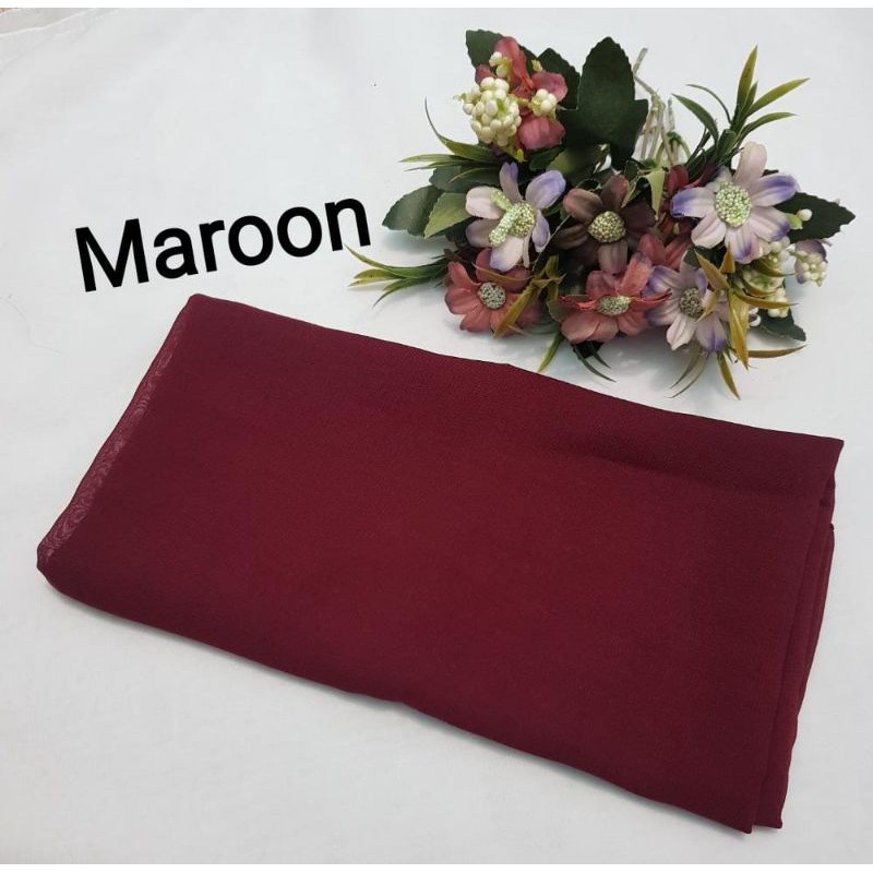 part1 BELLA SQUARE pollycotton premium-Maroon