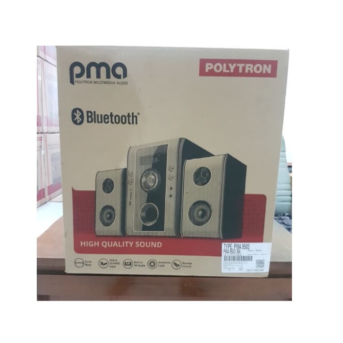 Polytron Speaker Active Bluetooth Radio MIc Input PMA 9523 GARANSI