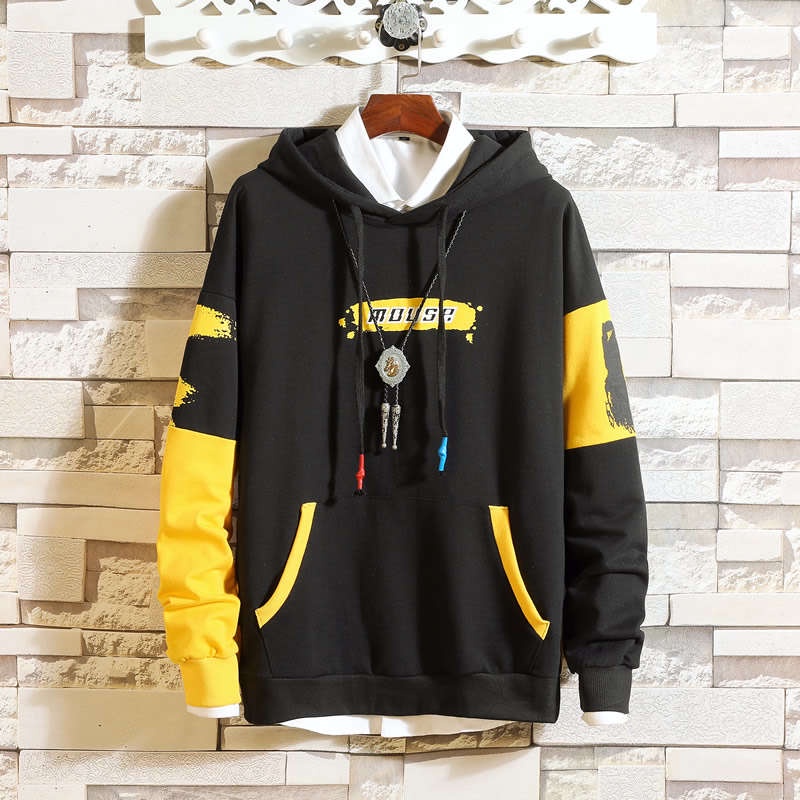 Hoodie Pria Sweater Kaos Hoodies Lengan Panjang Bahan Polyester