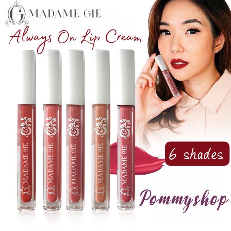 Madame Gie Always On Lip Cream | Lipstick | Lip Matte