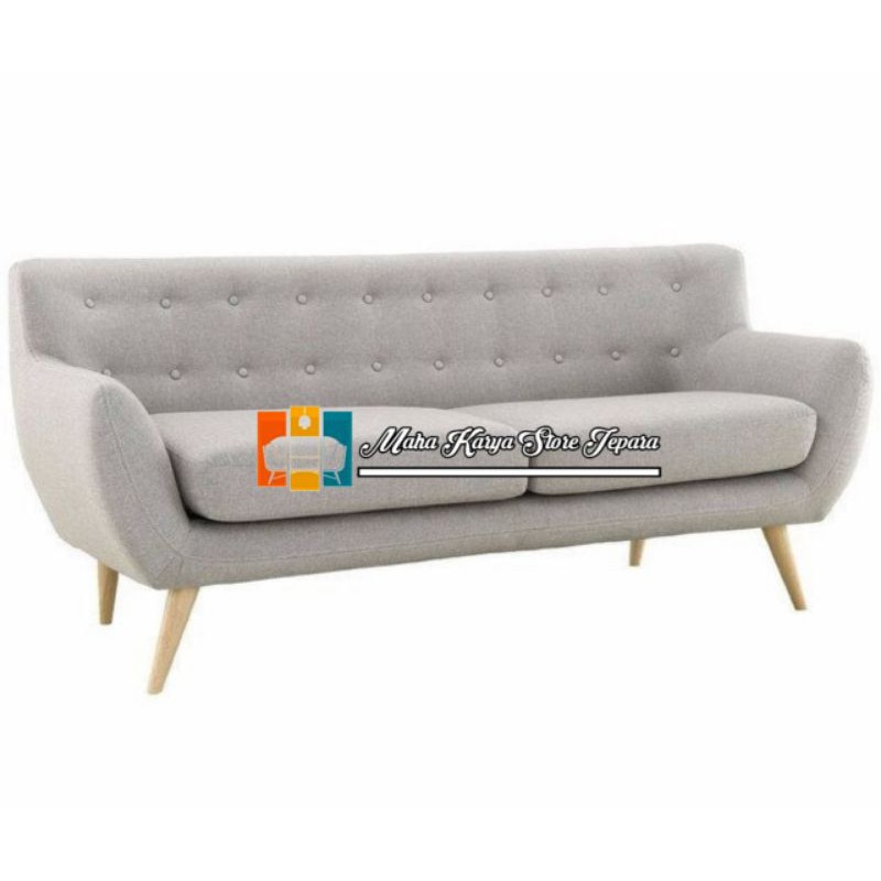 sofa 3 dudukan retro sofa tamu modern minimalis jepara