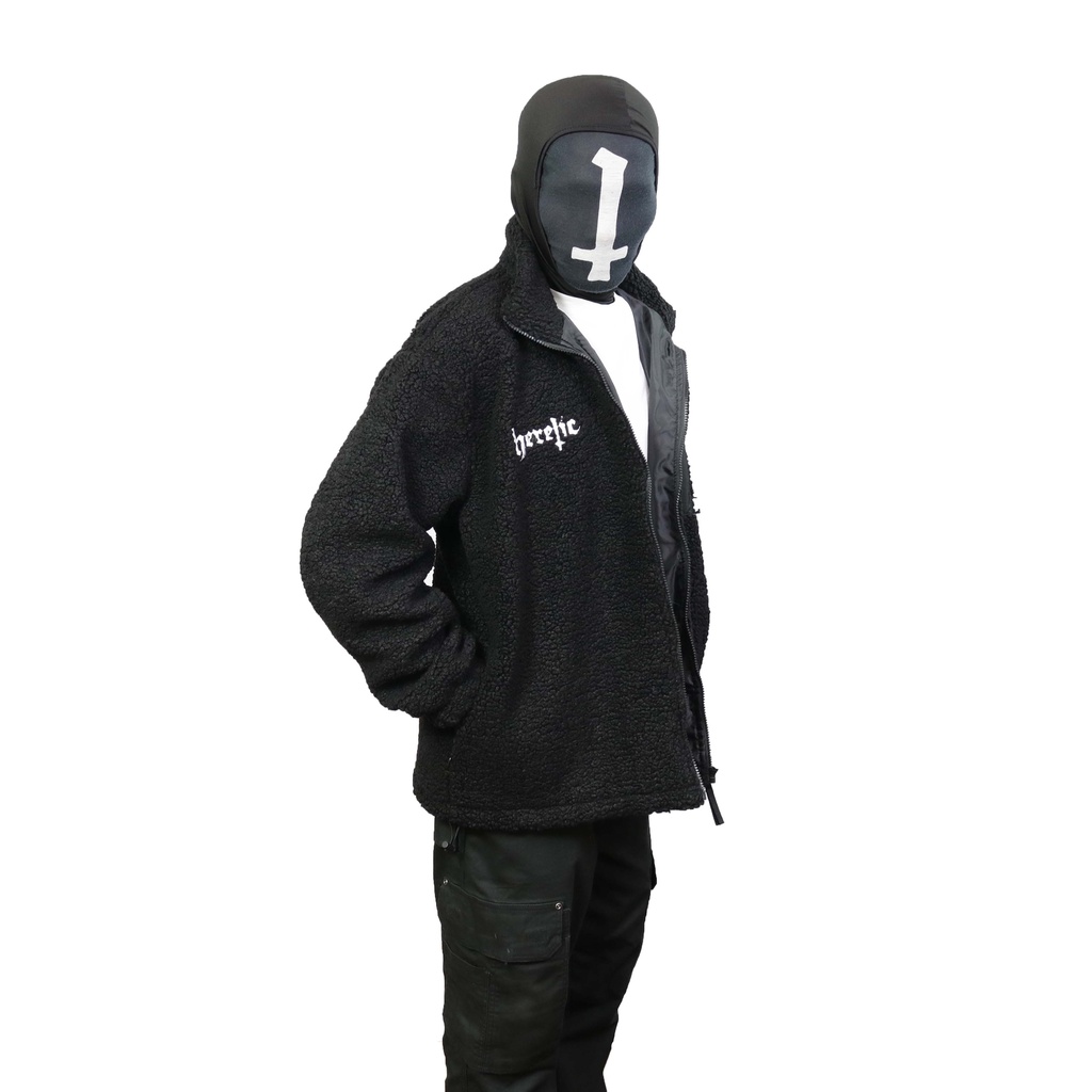 Heretic - Sherpa Jacket - Black Pentagram