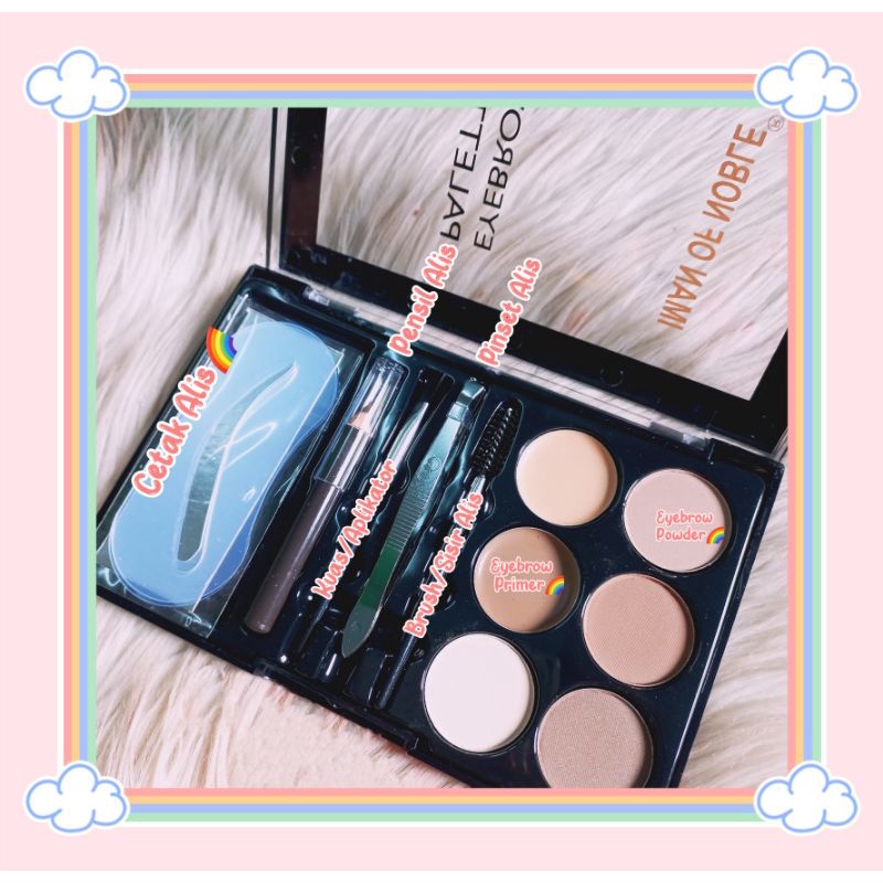 PROMO!!!EYEBROW PALETTE+APLIKATOR IMAN OF NOBLE 8200