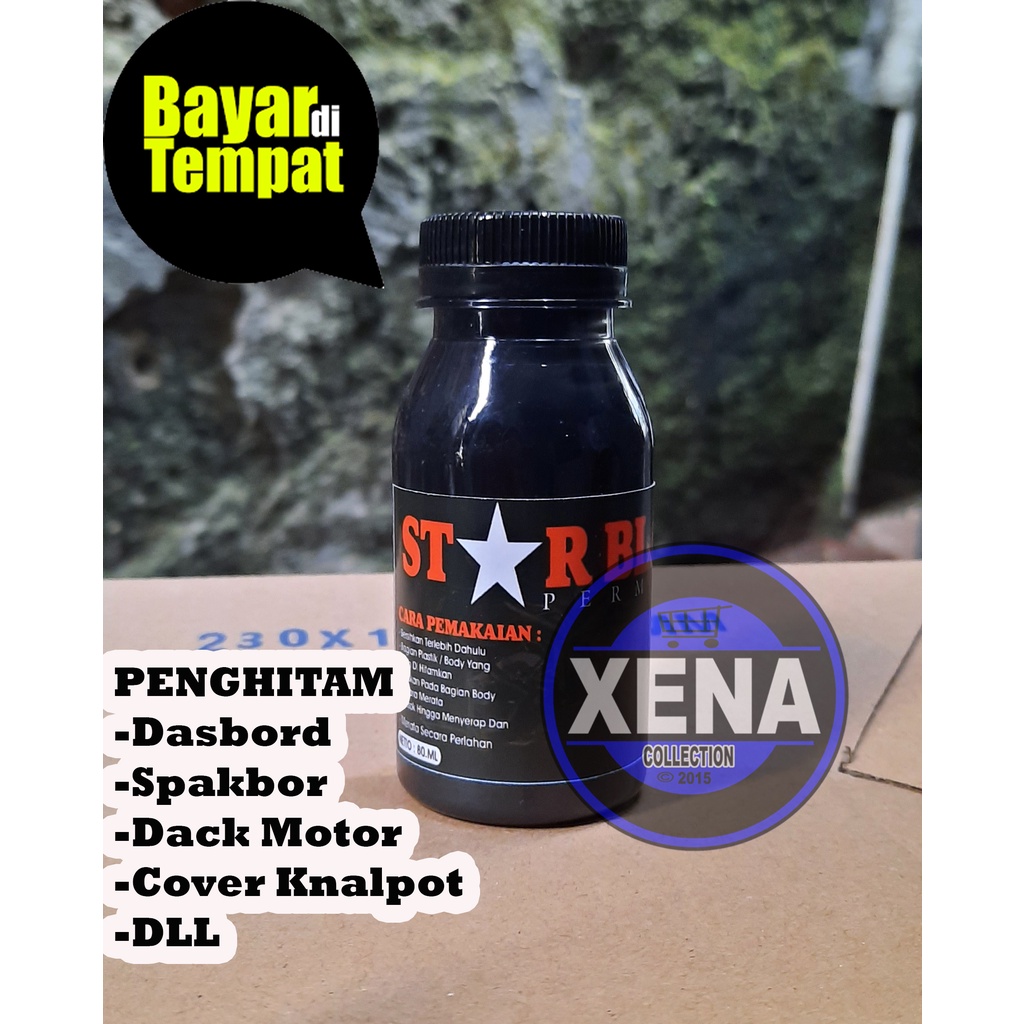 PENGHITAM BODY KASAR MOTOR DAN MOBIL PERMANENT SATU KALI PAKAI UNTUK SELAMANYA / 60ml [Penghitam motor/mobil, Trim Restorer, Dasboard, Body motor/ mobil] / penghitam body motor PREMIUM