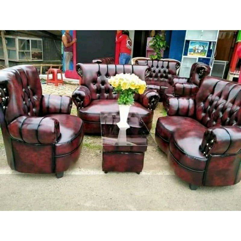 KURSI SOFA JAGUAR- SOFA RUANG TAMU MEWAH MOTIF BLIMBING / SOFA INUL BELIMBING MATAHARI