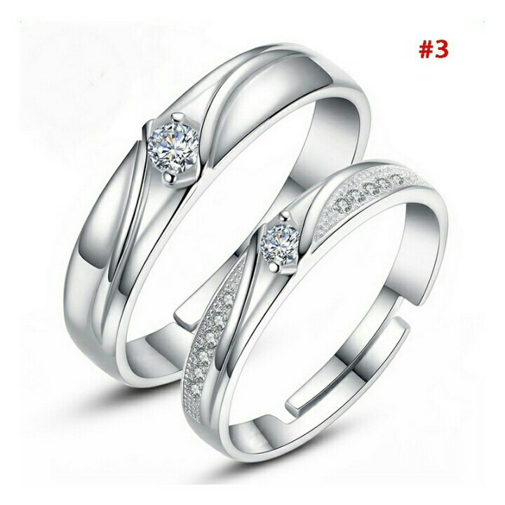 Cincin Couple (Sepuh Perak, Anti Karat)