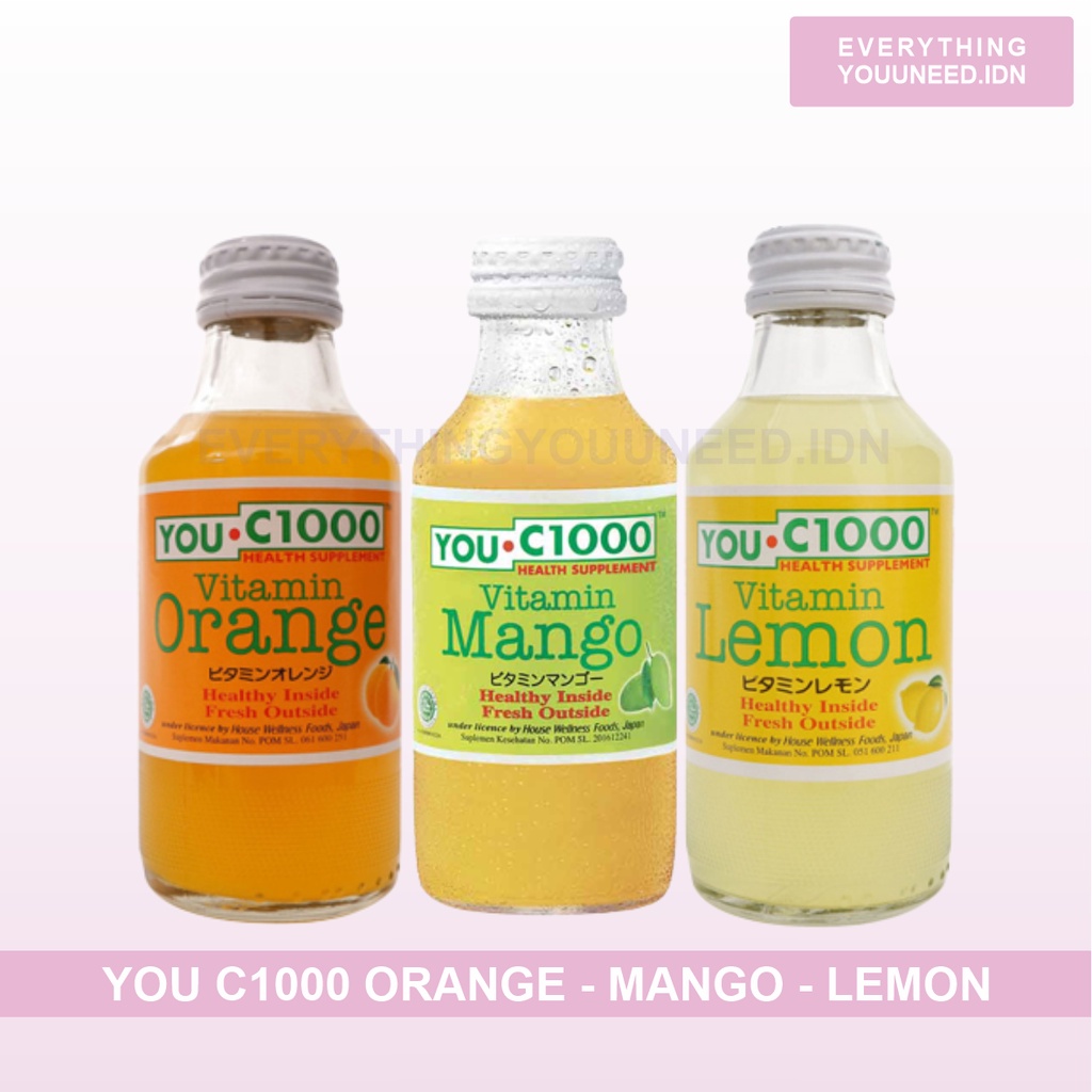 Jual You C1000 Orange Lemon Mango Uc1000 140ml Shopee Indonesia