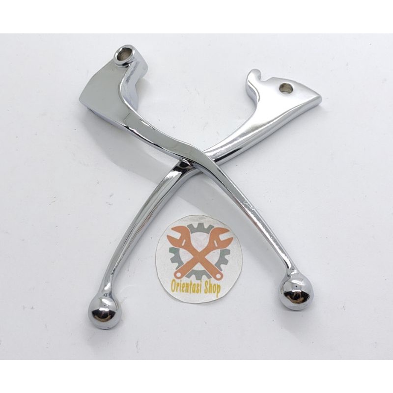 handle standar chrome vixion old new R15 handle rem standar stenlis chrome set kiri kanan