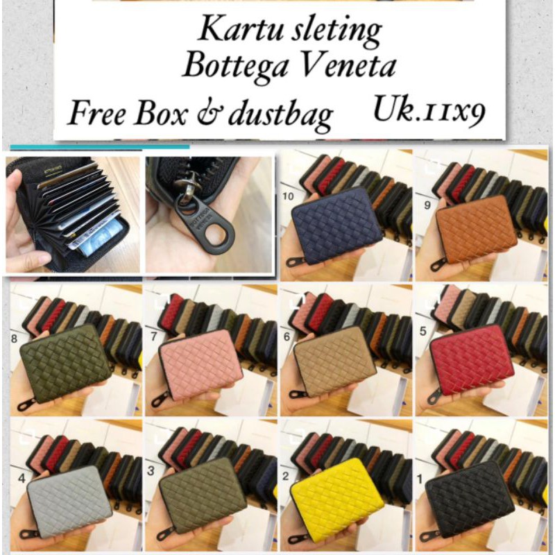 Dompet kartu sleting bot-tega semprem