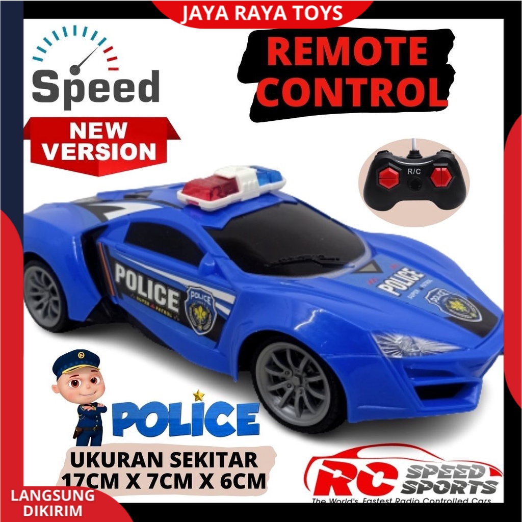 Mainan Anak Mobil Remote Control Polisi Terbaru Remot Kontrol Model Baru Sport Racing Car New Edition