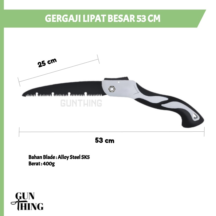 Gergaji Lipat / Gergaji Kayu / Gergaji Besar / Foldable Saw 53 cm - bilah 240mm / bilah 180mm