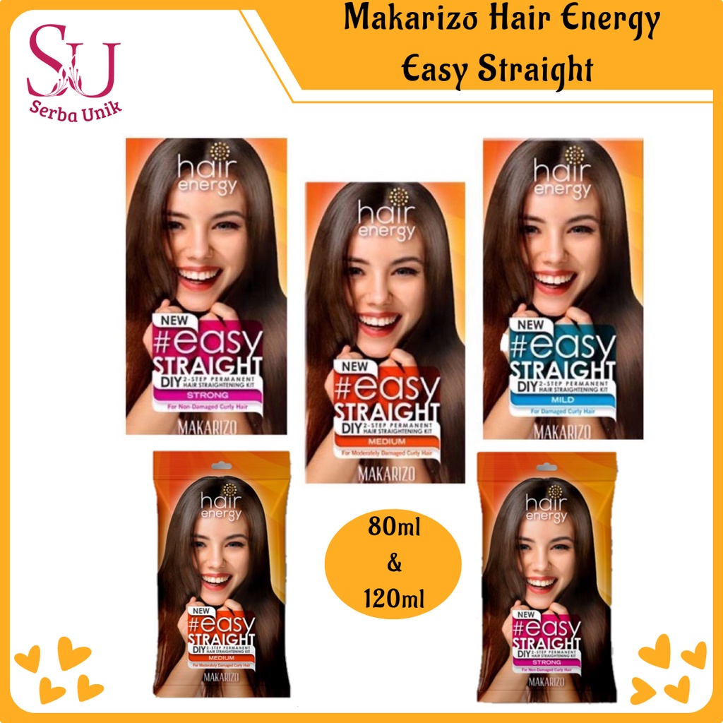 Makarizo Hair Energy Easy Straight 80ml & 120ml /Strong/Medium/Mild