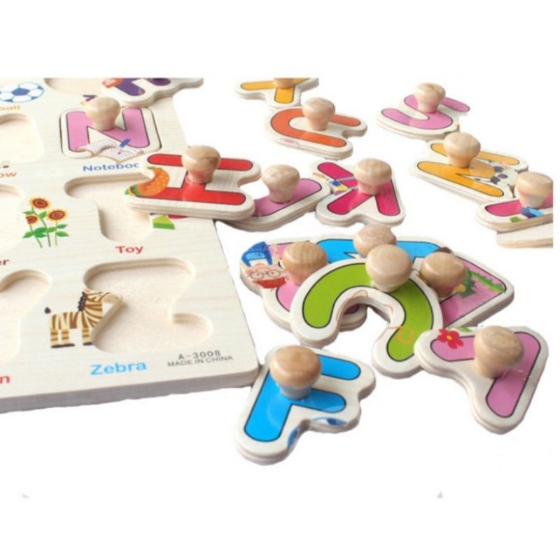 Edufuntoys  -  WOODEN KNOB /  Mainan puzzel KNOB Murah/ puzzel