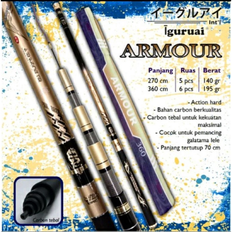 JORAN TEGEK IGURUAI ARMOUR 270/360 carbon action hard galatama lele