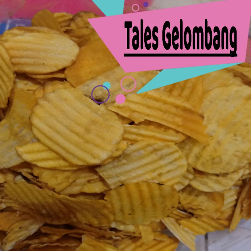 

Kripik Tales Gelombang Gurih 150gram