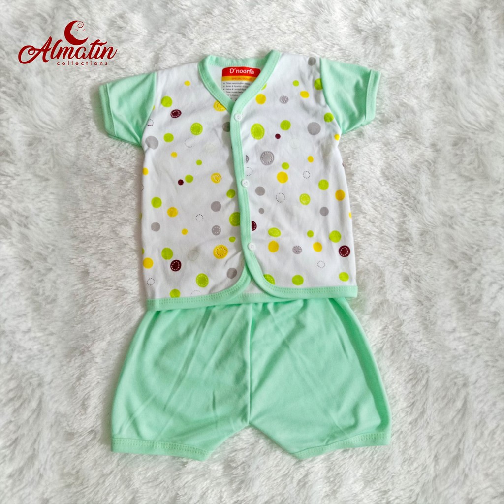 Atasan Baju Bayi Polkadot - Baju Bayi Almatin, Set Baju Bayi Tangan Pendek