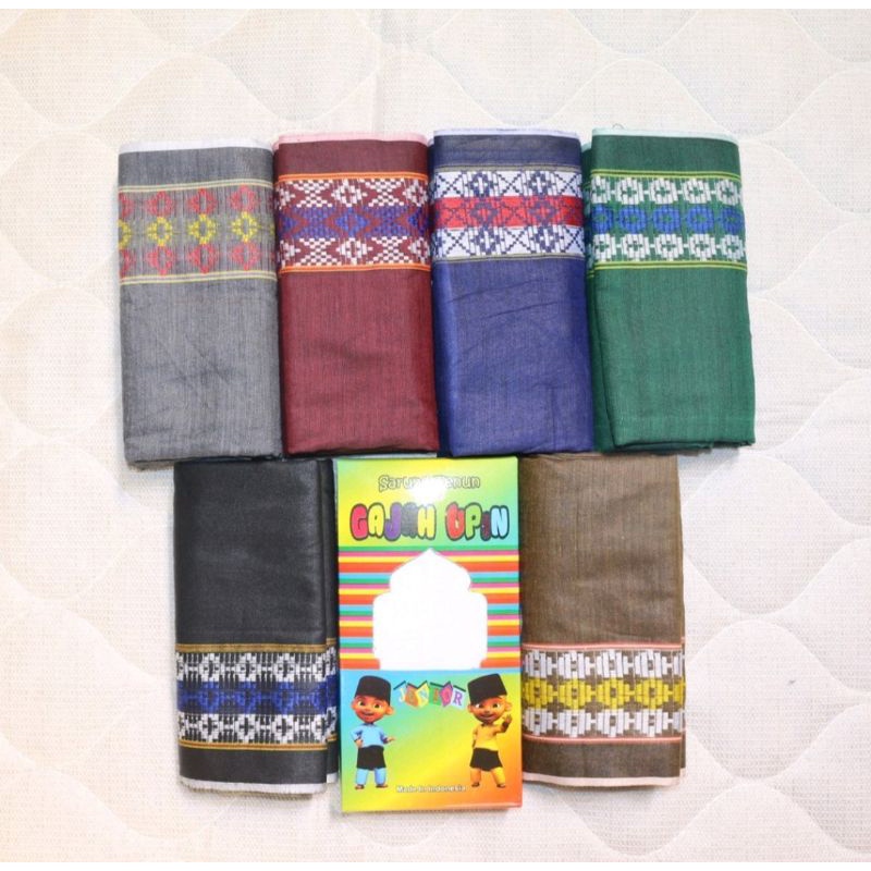 sarung anak polos warna motif songket grosir