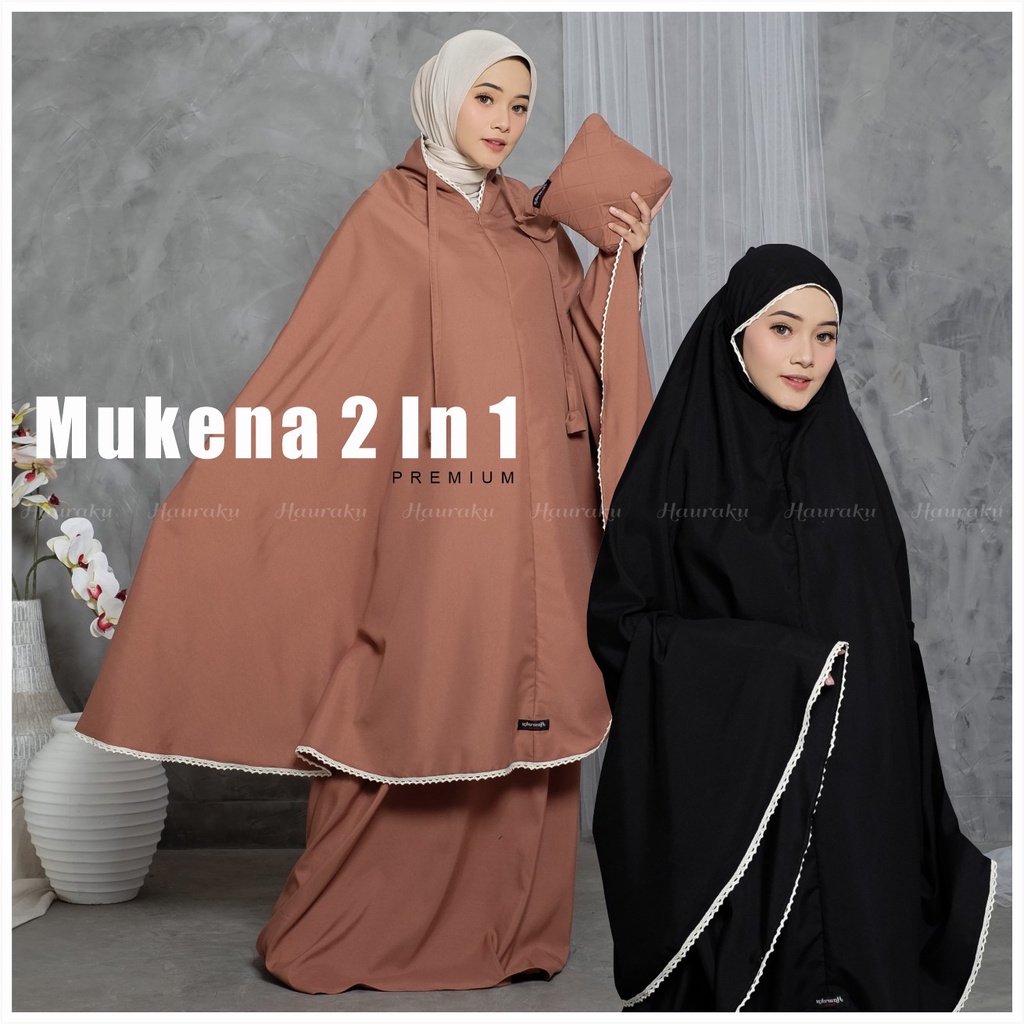 Mukena 2 In 1 Dewasa Katun Premium