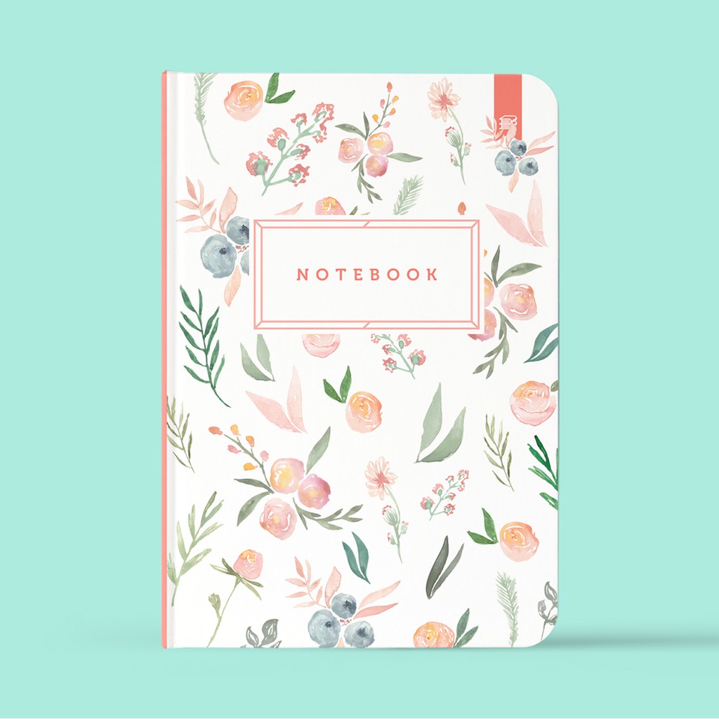 

Notebook Buku Tulis Catatan A5 A6 Hardcover by Buddybooks Flowery 13 Custom Notebook / Planner / Journal
