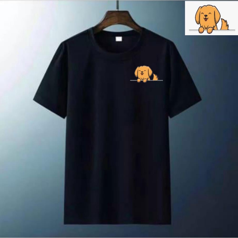 Kaos Distro Pria/Wanita Lengan Pendek DOGGY Kaos Oblong Pria Katun Atasan Tshirt Pria Baju Oblong Pria