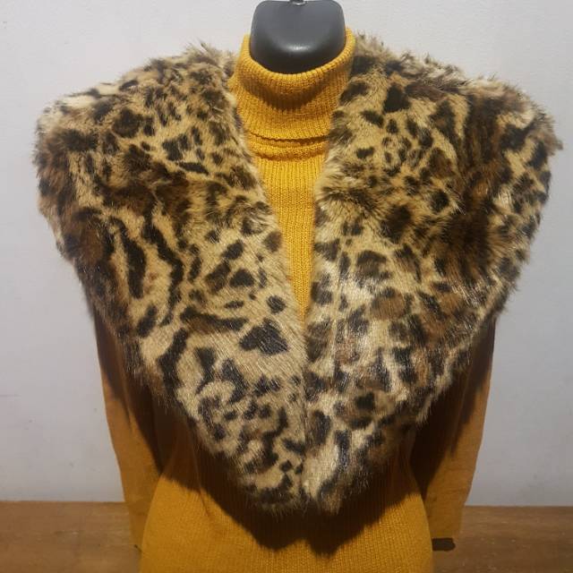 ORIGINAL ZARA ACCESSORIES FUR WINTER SHAWL SCARF SYAL MUSIM DINGIN BULU