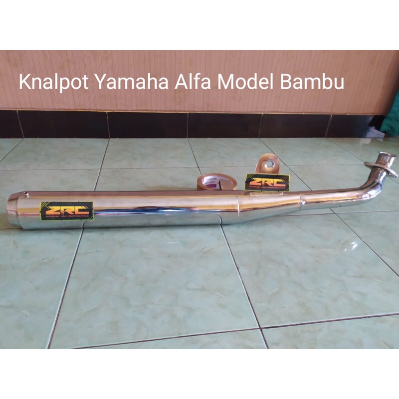 Knalpot Yamaha Alfa Model Bambu Croom