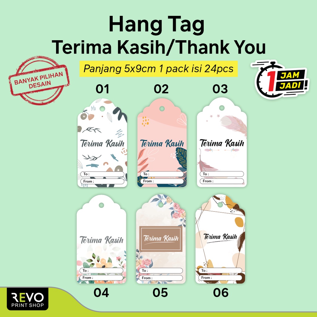 

Hang Tag Thank You / Hang Tag Terima Kasih / Hang Tag Label