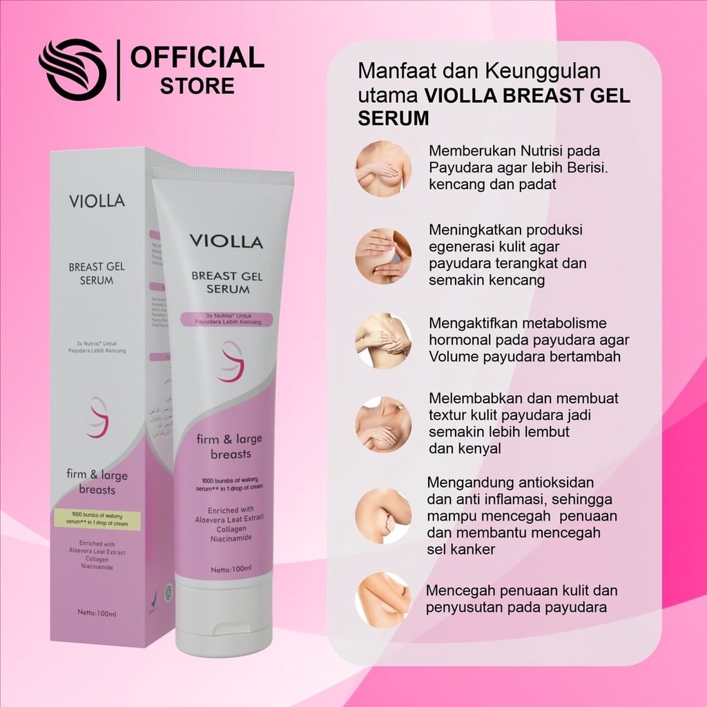 beTerlariss paling diCari Pembesar Payudara nenen Cepat kenceng serum violla  breast gel aman perman