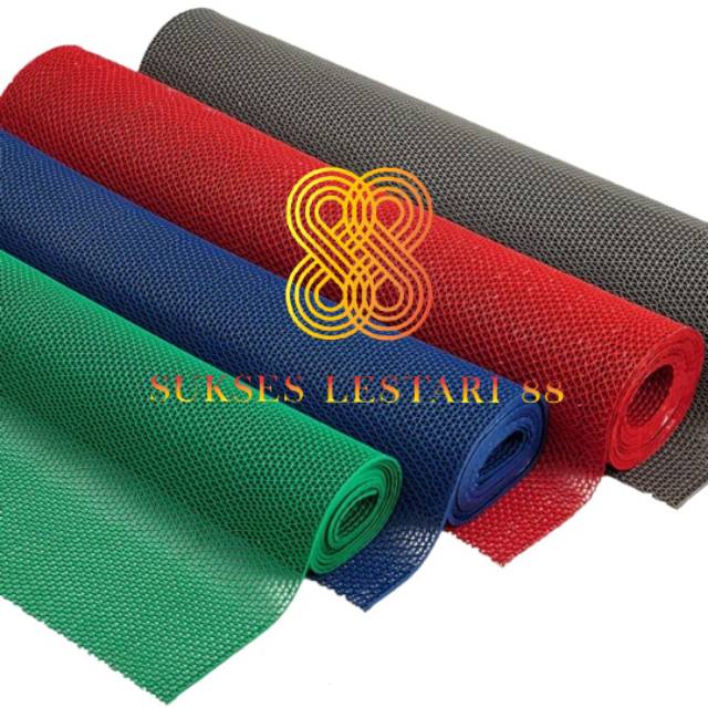 Keset Karpet PVC Anti Slip - Jaring Rol