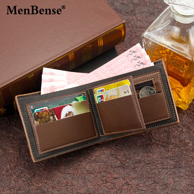 ORIGINAL MENBENSE D3301-5 DOMPET UANG LIPAT DENGAN TEMPAT KOIN DAN SLETING