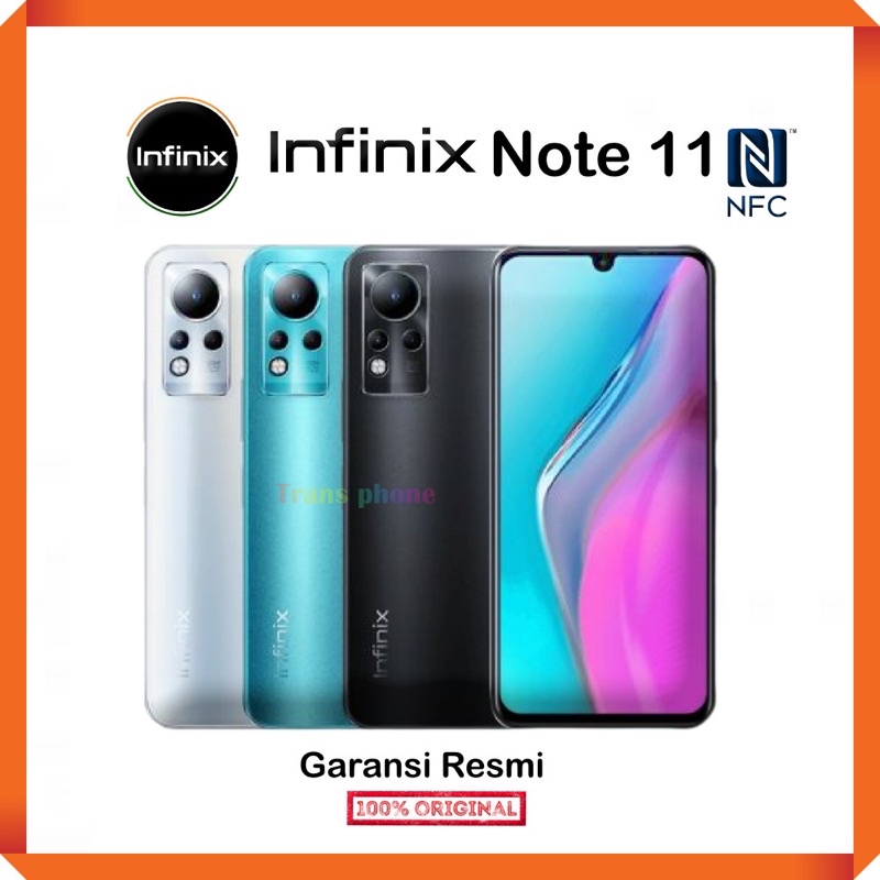 Jual Infinix Note 11 NFC 4/64GB + 6/128GB GARANSI RESMI | Shopee Indonesia