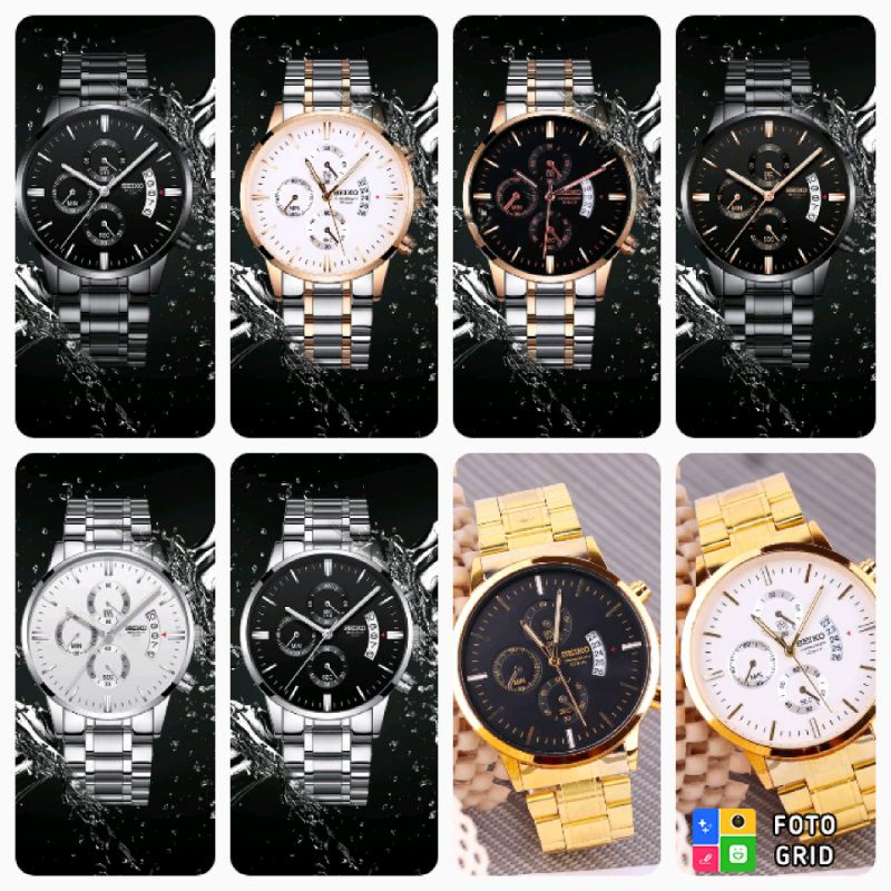 Jam tangan Pria Tali rantai kode SARM01