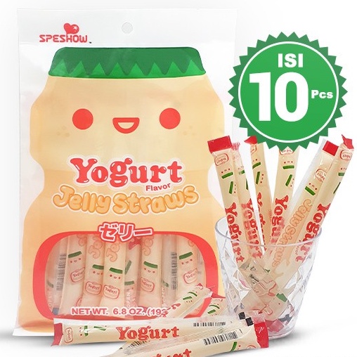 

Yogurt Jelly Straws flavor - Jeli Rasa Yogurt 10pcs - 193gr