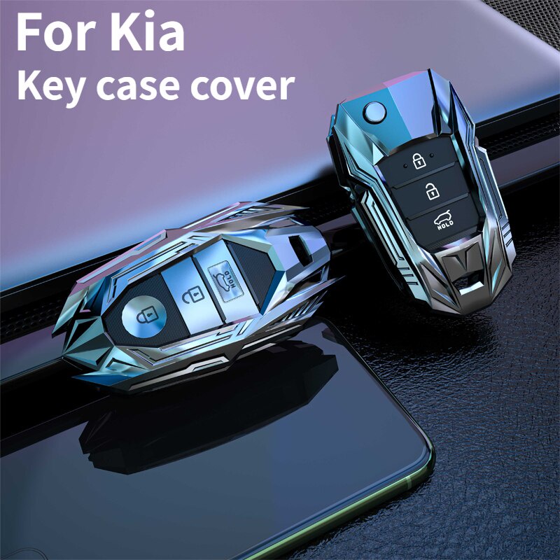 1 Set Casing Kunci Mobil Bahan Zinc Alloy Untuk Kia